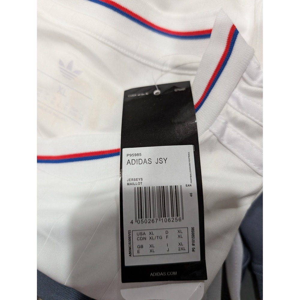 Adidas Olympique Lyonnais 75th Anniversary Tolisso 8 Jersey White Gold XL NEW - Picture 4 of 5